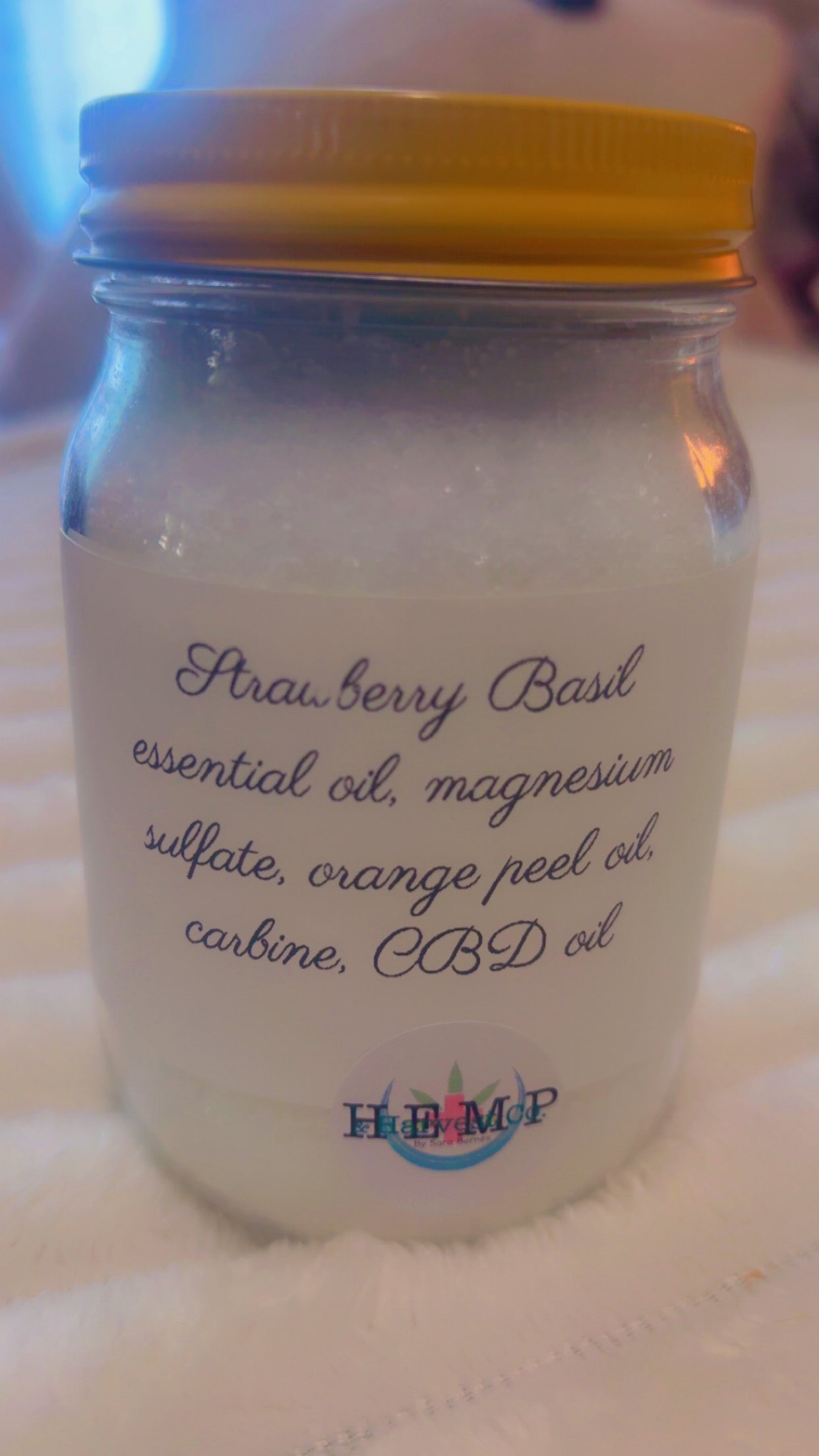 Strawberry Basil Bath Soak (salts)