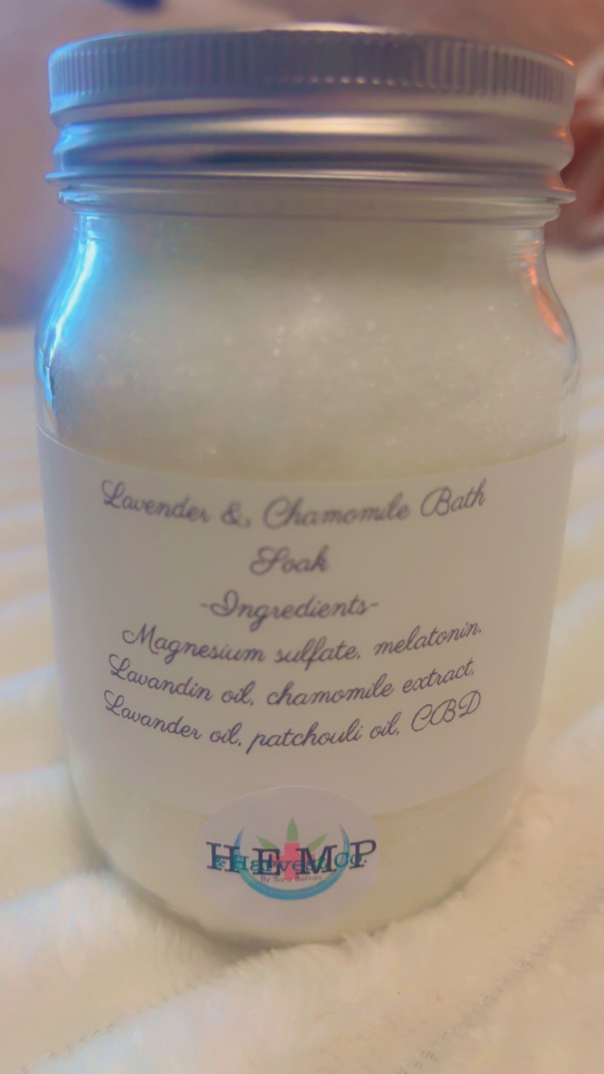 Lavender & Chamomile Bath soak (salts)